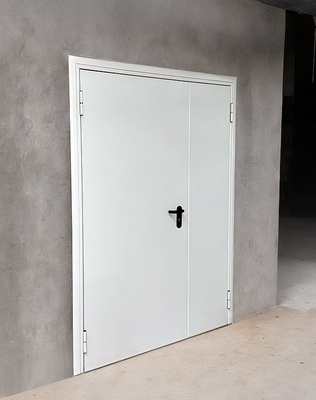 Белая стальная дверь ei-60